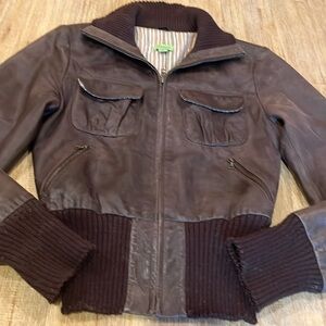 Vintagege John Carlisle Leather Moto Jacket